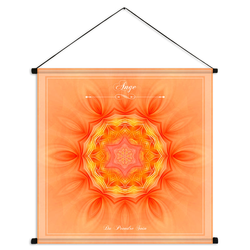 Tenture du mandala de l'Ange du Prendre-soin