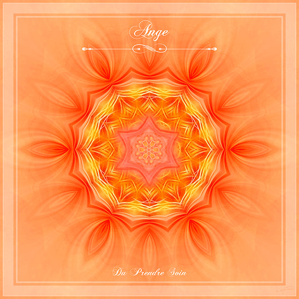 Tenture du mandala de l'Ange du Prendre-soin