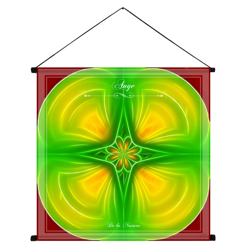 Tenture du mandala de l'Ange de la nature