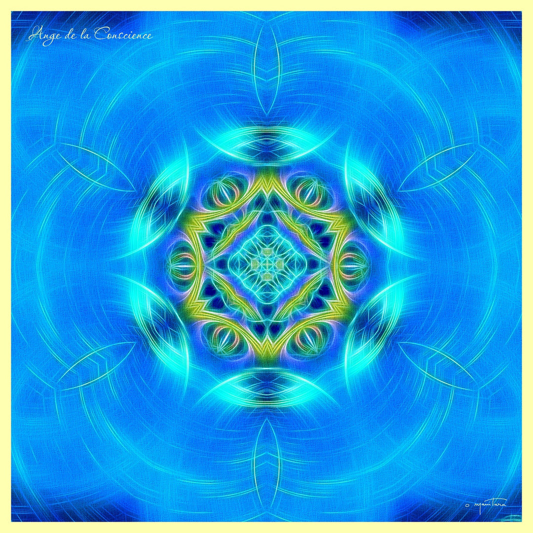 Tapis Mandala de lAnge de la Conscience