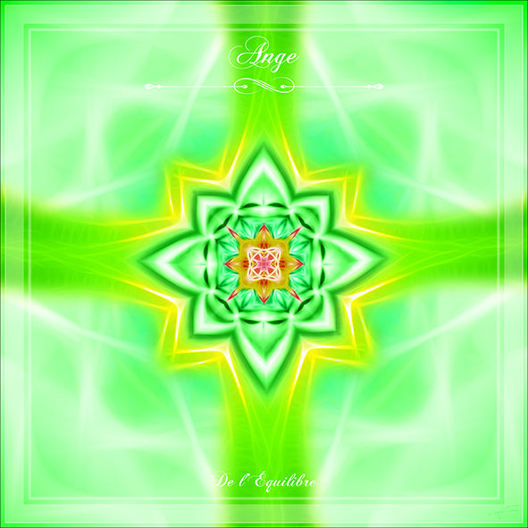 Tenture du mandala de l'Ange de l'équilibre