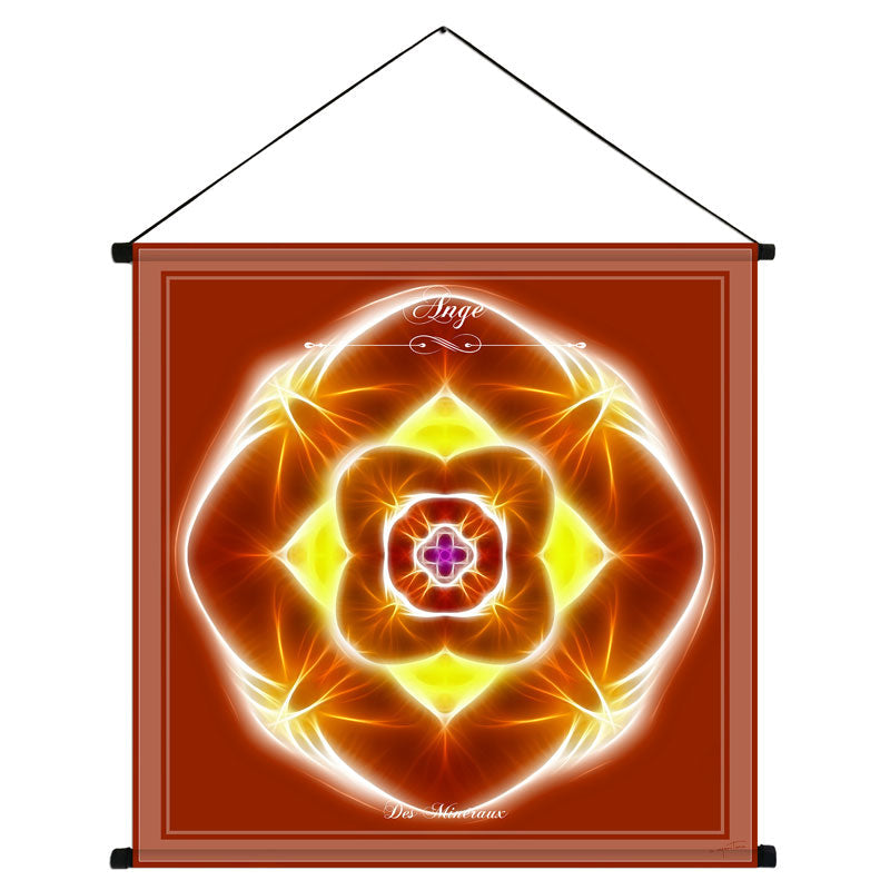 Tenture du mandala de l'Ange des minéraux