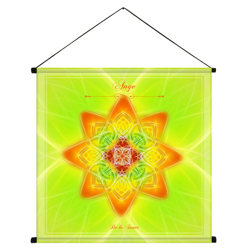 Tenture du mandala de l'Ange de la santé