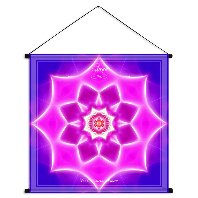 Tenture mandala de l'Ange de l'Emerveillement