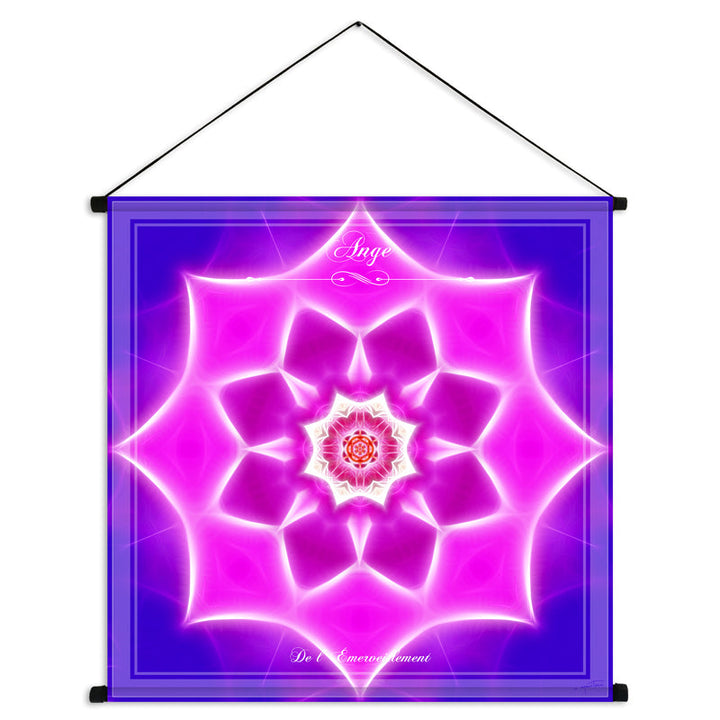 Tenture mandala de l'Ange de l'Emerveillement