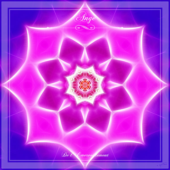 Tenture mandala de l'Ange de l'Emerveillement