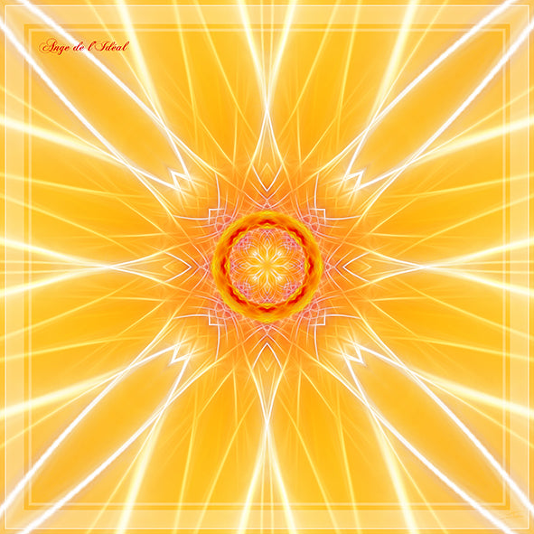 Tapis Mandala de l'Ange de l'Idéal