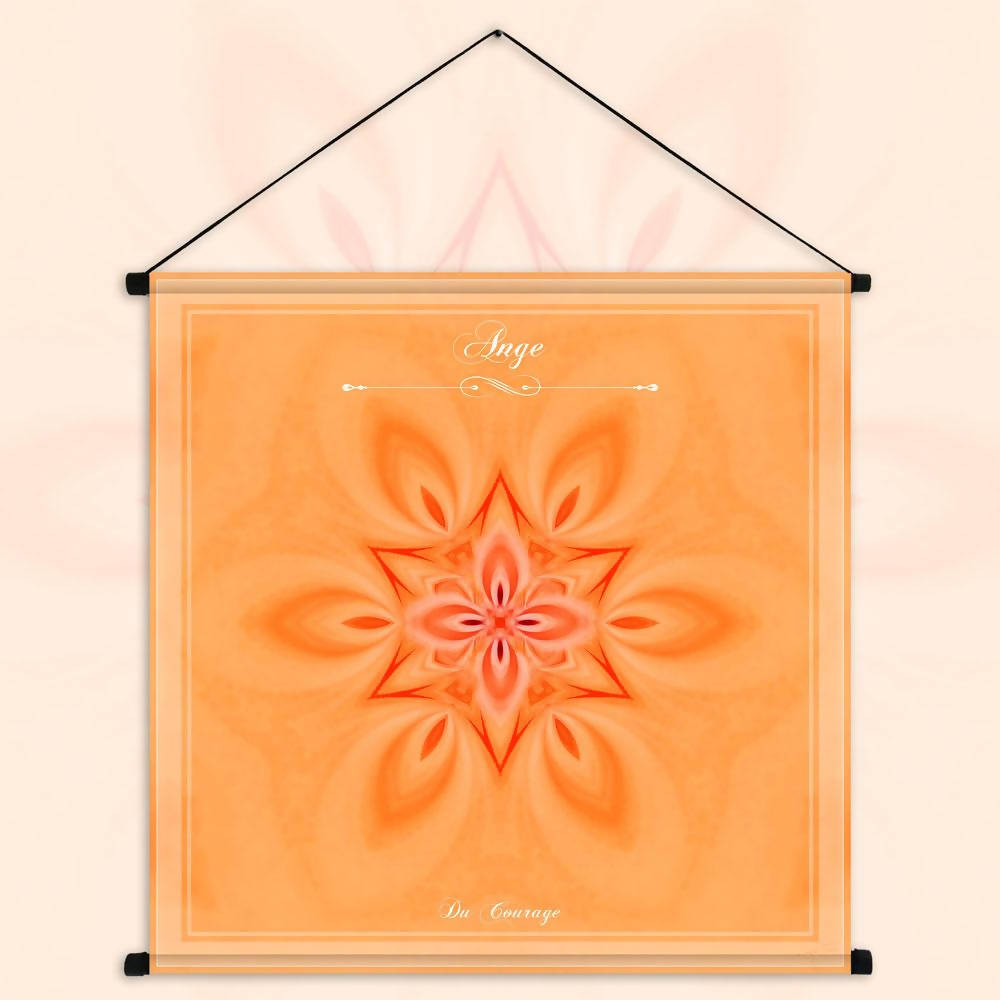 Tenture du mandala de l'Ange du Courage
