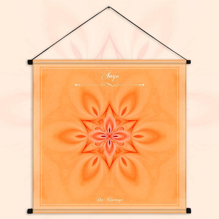 Tenture du mandala de l'Ange du Courage