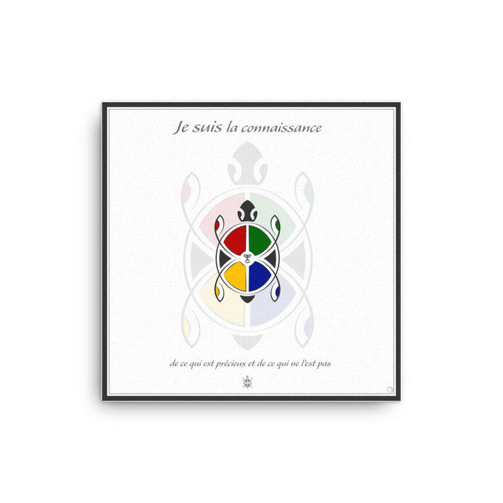 "Je suis la connaissance de ce qui est est précieux et de ce qui ne l'est pas." - Toile