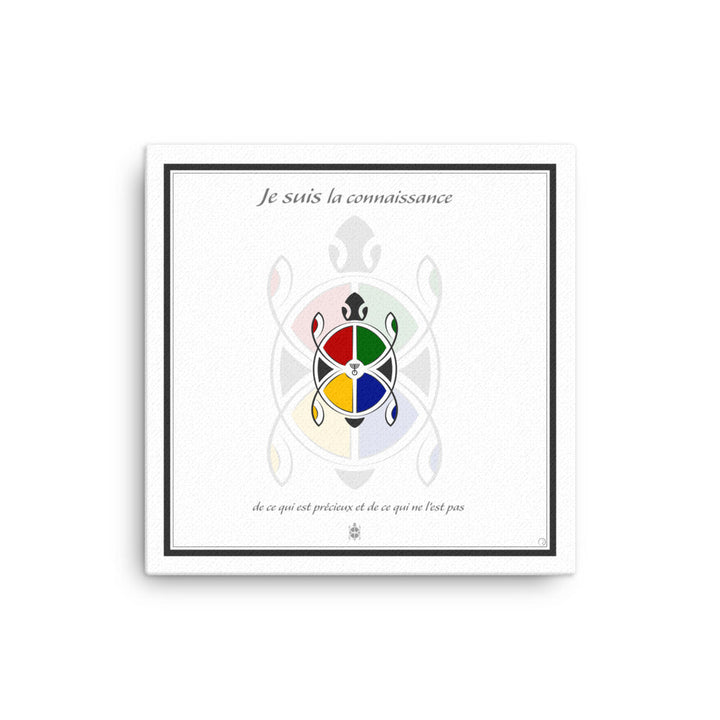 "Je suis la connaissance de ce qui est est précieux et de ce qui ne l'est pas." - Toile