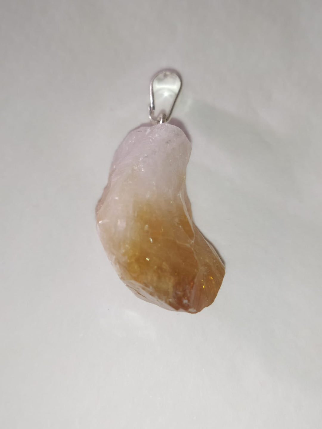 Pendentif pointe citrine