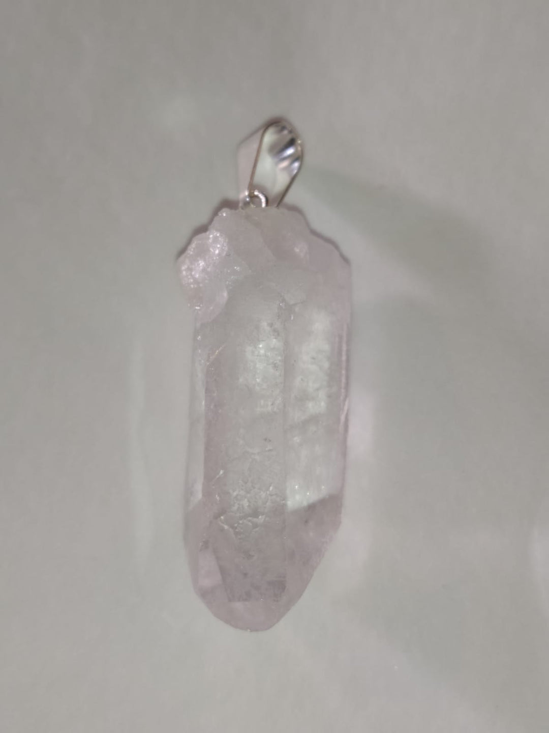 Pendentif pointe cristal de roche