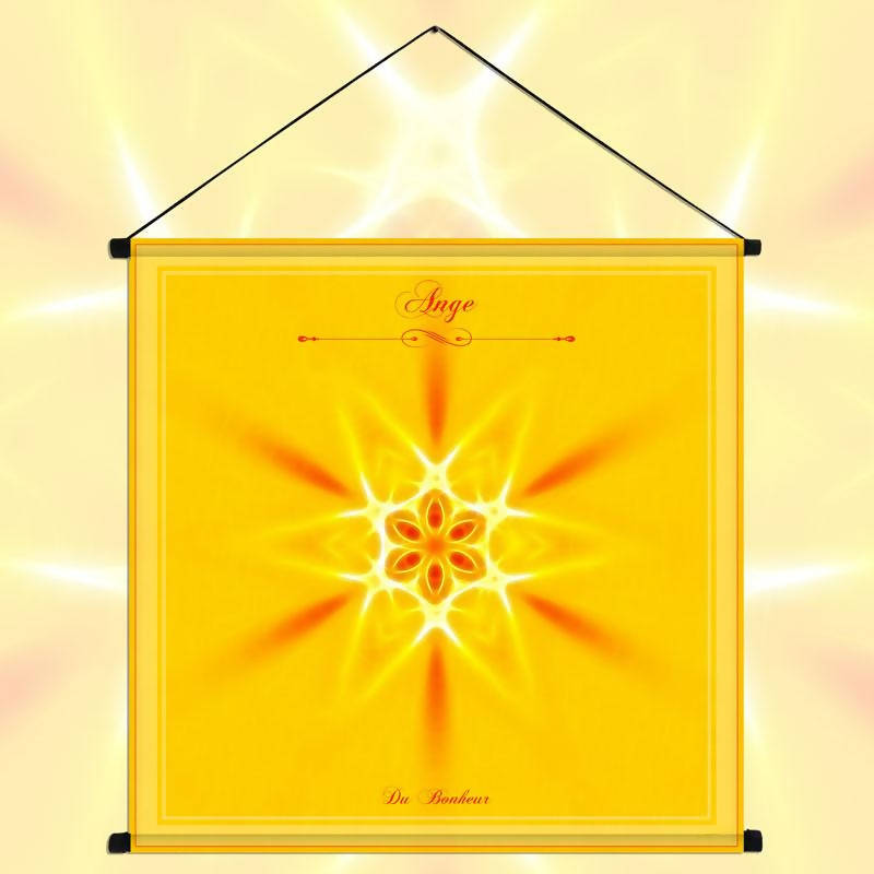 Tenture du mandala de l'Ange du bonheur