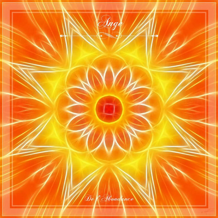 Tenture du mandala de l'Ange de l'Abondance