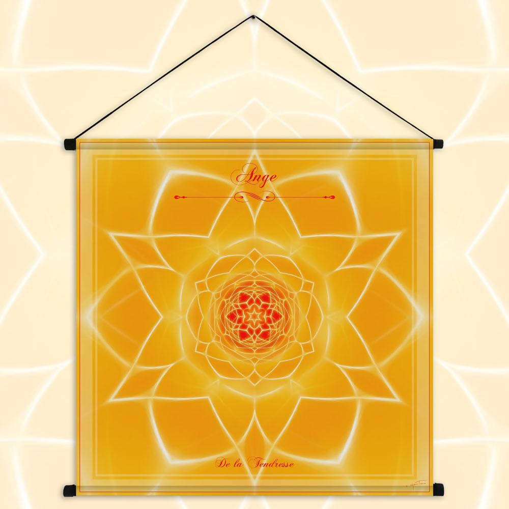 Tenture du mandala de l'Ange de la Tendresse